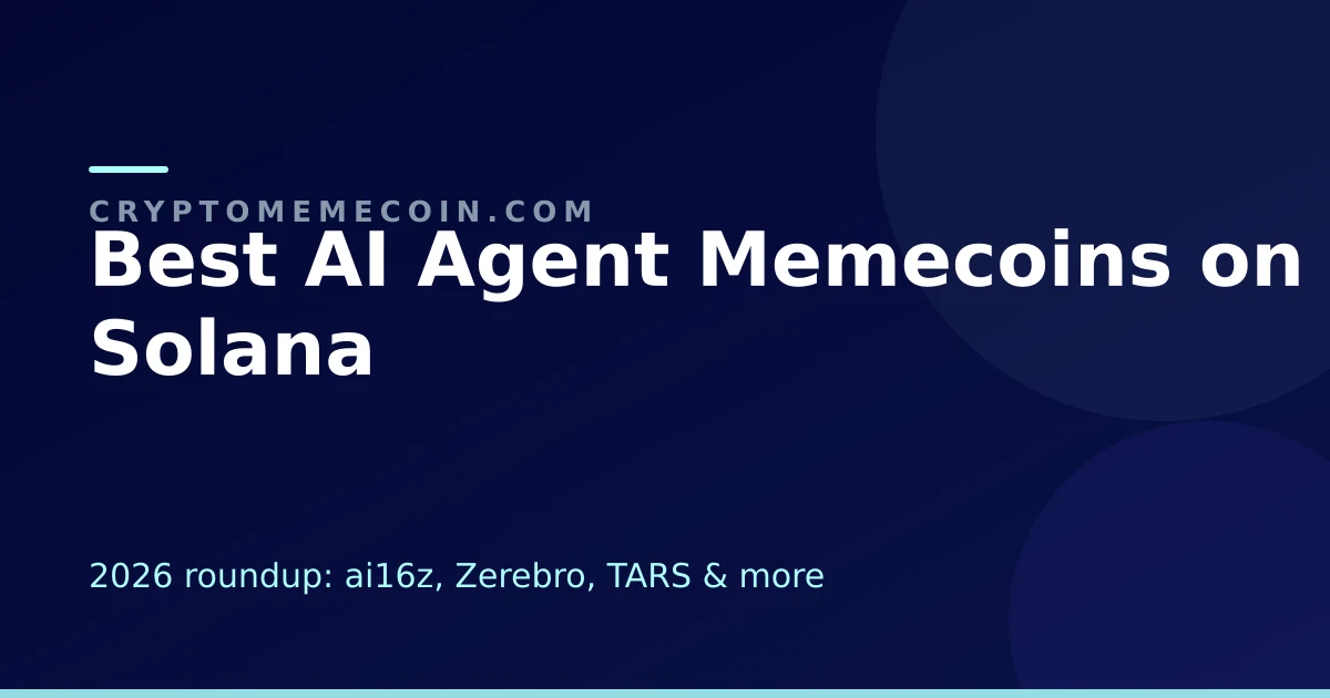 Best AI Agent Memecoins on Solana in 2026: The Full Roundup