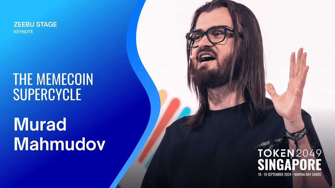 Murad Mahmudov — The Memecoin Supercycle, TOKEN2049 Singapore 2024